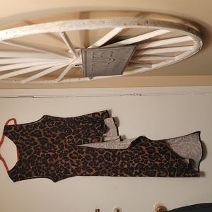 plus size peplum top leopard print sexy trendy flattering stretch pull on